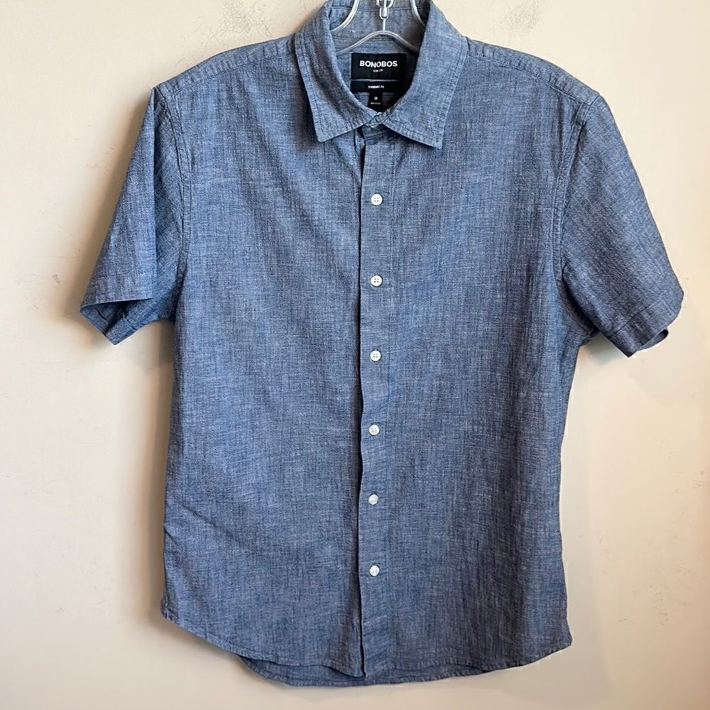Bonobos Full Button Front Mens Shirt M - Picture 2 of 6